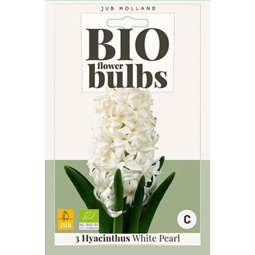 Bio hyacint White Pearl 3 bollen