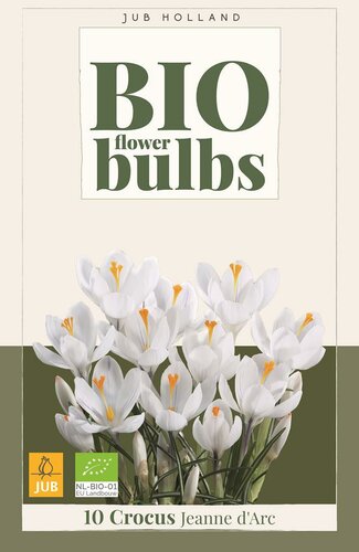 Bio krokus jeanne darc 10 bollen - afbeelding 1