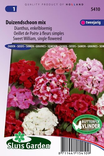 Dianthus Barbatus zaden Duizendschoon Enkel