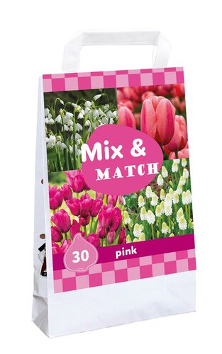 Draagtas Mix & Match pink 35 bollen