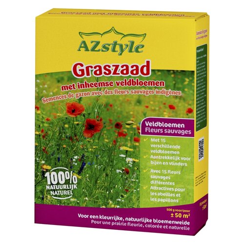 Ecostyle AZstyle Graszaad inheemse veldbloemen 500g - afbeelding 1