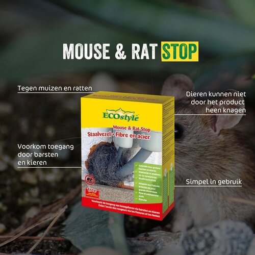 Ecostyle mouse & rat stop staalvezel - afbeelding 2