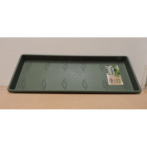 Elho green basic trough saucer 80 leaf green