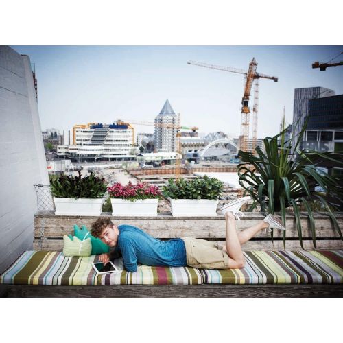 Elho loft urban trough balkonbak 50 white - afbeelding 2