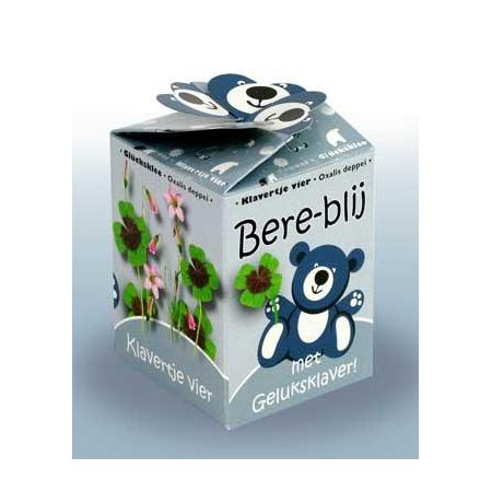 Greengift happy bear blauw