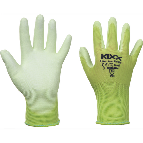 Kixx handschoen like lime maat 7 - afbeelding 1