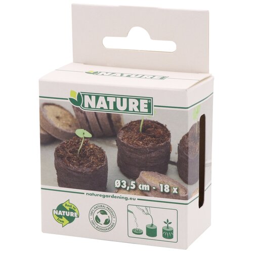 Nature turftabletten dia 3,5 cm 18 stuks - afbeelding 2