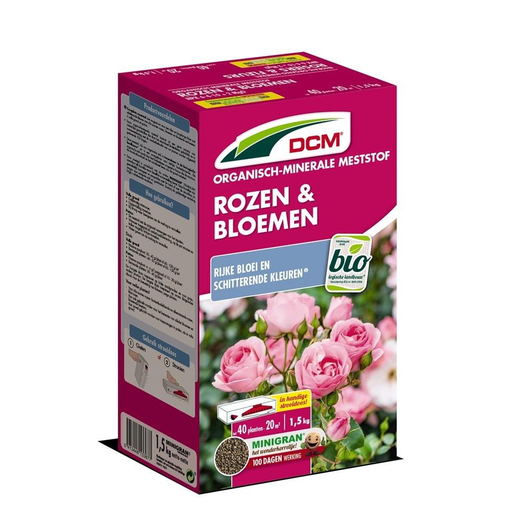 Verrijking bijtend chatten DCM rozen & bloemen mest 1.5 kg - Bloembollen Kopen? | Goedkoop Bloembollen  online Bestellen!