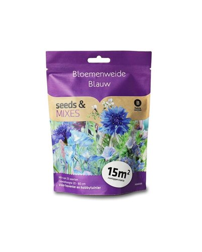 Seeds & Mixes Bloemenweide Blauw 15m2