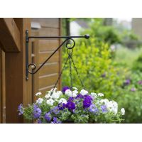 Nature muurhaak knop zwart 39cm - afbeelding 2