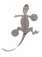 Nature muurthermometer metaal salamander