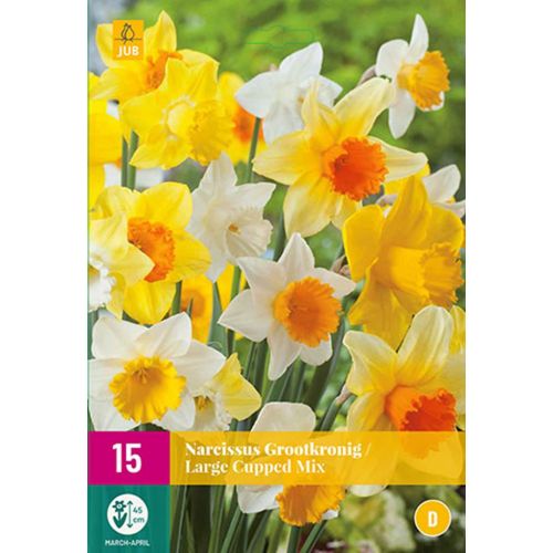 Narcis grootkronig mix 15 bollen