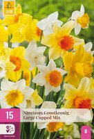 Narcis grootkronig mix 15 bollen - afbeelding 2