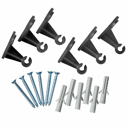 Nature bevestigingsset klimrek transparant 6 stuks