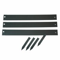 Nature grasrand set zwart 3 x 91 cm