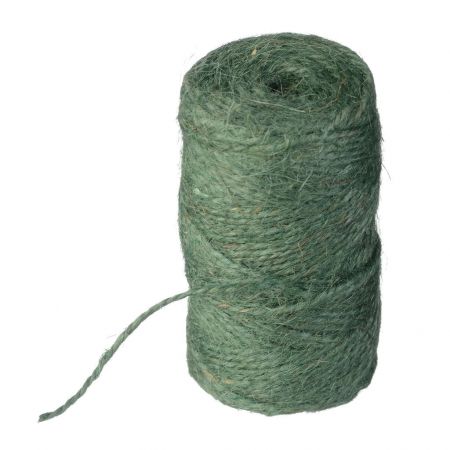 Nature jute touw groen 250 meter - afbeelding 1