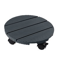 Nature planttrolley antraciet 30 cm rond