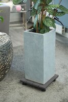 Nature planttrolley antraciet 30 cm vierkant - afbeelding 2