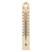 Nature thermometer plastic bruin - afbeelding 2