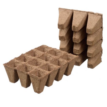 Nature turfpottrays 4x4x5cm multipack - afbeelding 1