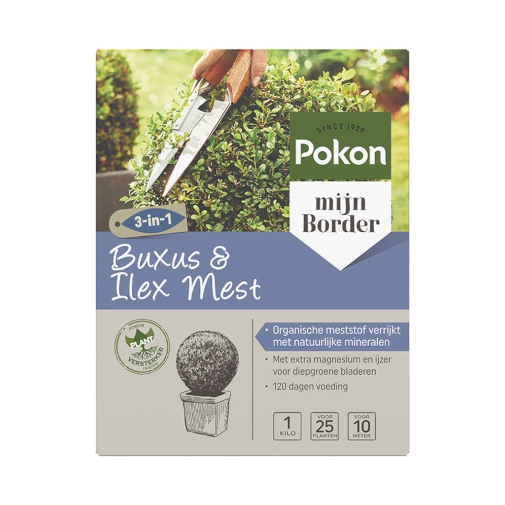 Junior Weekendtas veld Pokon buxus ilex voeding 1 kg - Bloembollen Kopen? | Goedkoop Bloembollen online  Bestellen!