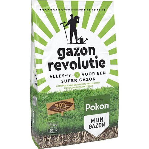 Pokon gazon revolutie 7.5 kg 150 M2