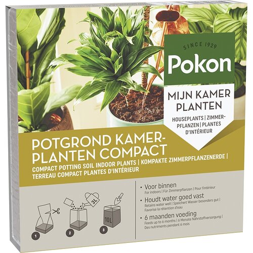 Pokon potgrond kamerplanten compact 10 liter - afbeelding 1