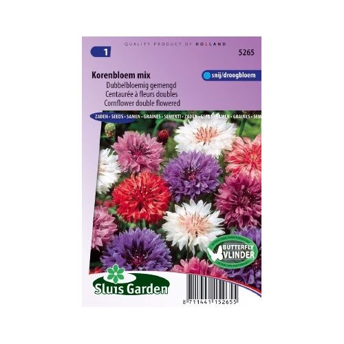 Centaurea Cyanus zaden Korenboem dubbel mix - afbeelding 1