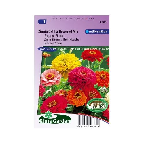 Zinnia Elegans zaden Dahlia bloemig reuzen mix