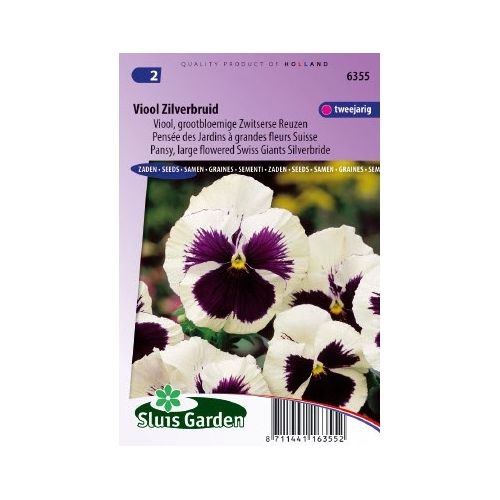 Viola Wittrockiana zaden Zilverbruid viooltje