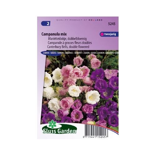 Campanula zaden dubbel Choice Mix klokjesbloem