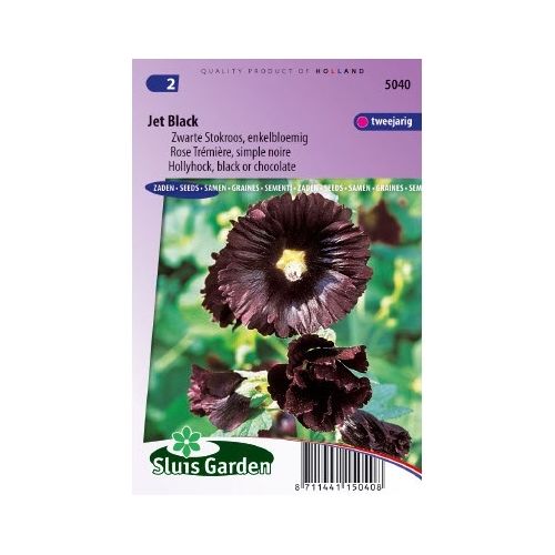 Alcea Rosea stokroos zaden Jet Black