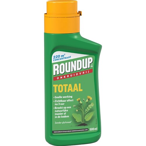 Roundup totaal onkruidvrij concentraat 500 ml
