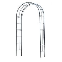 Nature rozenboog metaal zwart 229 cm - afbeelding 1