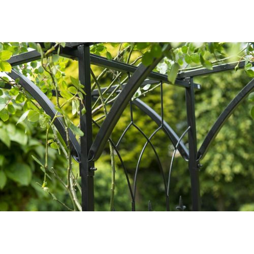 Nature rozenboog metaal zwart 232 cm - afbeelding 2