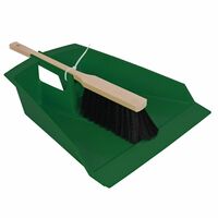 Talen Tools stoffer met blik kunststof groen
