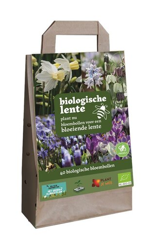 Tas biologische bloembollen lente 40 bollen
