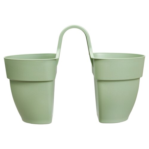 Elho vibia campana flower twin 21 pistachegroen - afbeelding 2