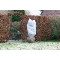 Winterafdekhoes met koord H 1 meter D 50 cm wit